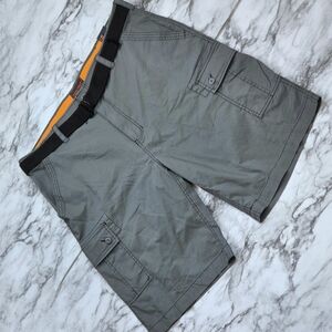 Wear First Men's Charcoal Cargo Shorts with Belt